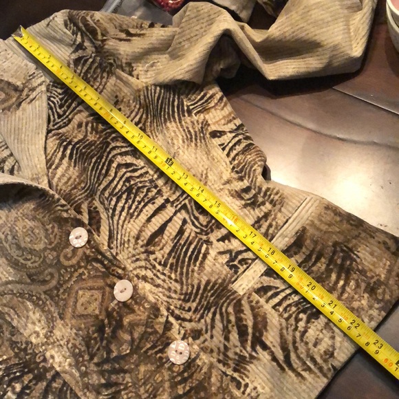 Dismero Classic button down damask print velvet blazer - Picture 13 of 14